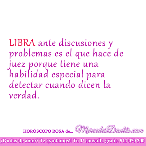 Horoscopos rosa de libra