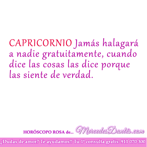Horoscopo rosa capricornio