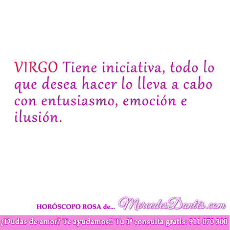 Horoscopo rosa de virgo